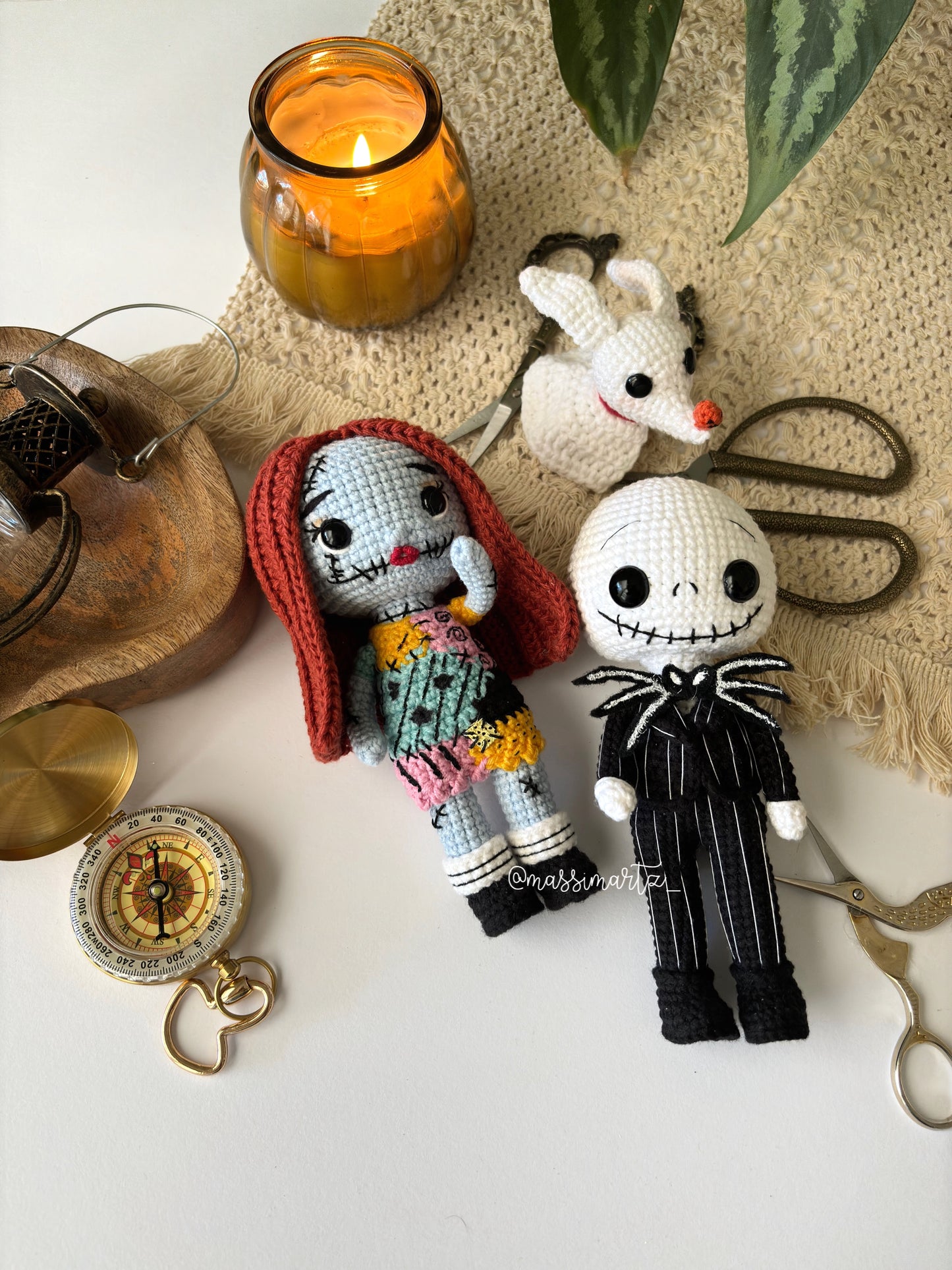 Jack Skellington y Sally Patrón PDF Español