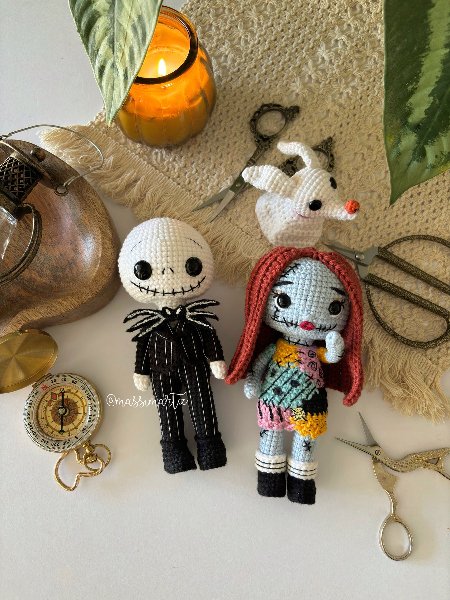 Jack Skellington y Sally Patrón PDF Español